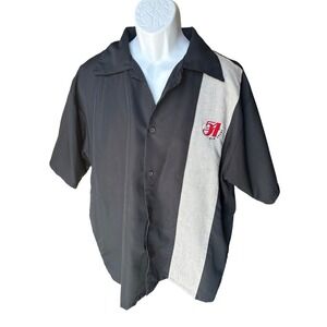 Vintage MGM Grand Las Vegas Studio 54 Black & Gray Button Up Shirt, XL, Casino